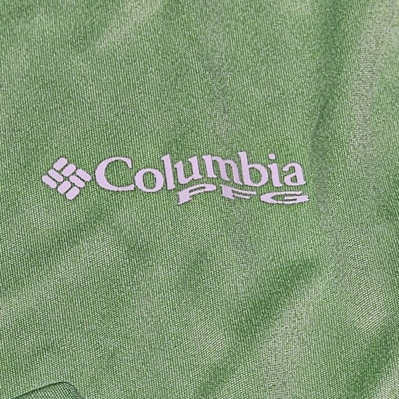 Columbia PFG‎ Mens Size Large Long Sleeve Shirt Pullover Omni-Shade Light Green - Picture 7 of 9